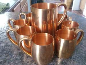 Fabricant indien de mugs Moscow Mule en cuivre pur gravé pour la consommation - Product Image 5