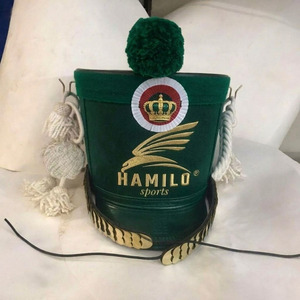 Fashion Vintage 100% Leather & Wool Hand Embroidery Custom Required Logo Fashionable Shako Hats & Caps - Product Image 4