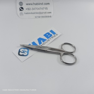 High Quality Stainless Steel Sharp Cuticle Embroidery Scissors Custom <b>Chrome</b> Polish Tailor Cloth Cutting Wholesale - Product Image 1