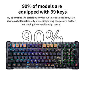 Kailh Brand New Arrival Triple-Mode Silent Mechanical Gaming RGB Backlit Hot-Swap Full Size Type-<b>C</b> Keyboard - Product Image 2