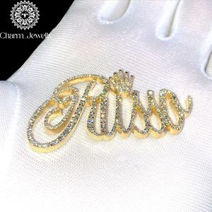 Charm Jewells - Colgante de Plata 925 con Perla de Agua Dulce y Moissanita en Forma de Bola, Chapado en Oro de 22K, Certificado IGI, Engaste de Bisel, Letra RILY - Product Image 1
