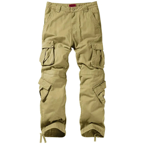 Nouveauté - Pantalon cargo à jambes larges multi-poches - 100% polyester - Casual - Taille élastique - Léger - Respirant - Pour hommes - Product Image 3