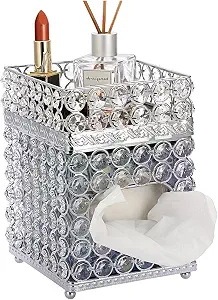 Elegante y Duradero Porta Servilletas de Cristal con Cuentas, Caja para Servilletas de Lujo para Mesa, Decoración para Hogar, Hotel, Restaurante y Bodas - Product Image 4