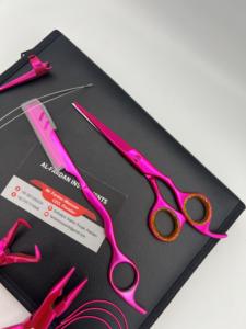 Kit de pinces professionnelles multi-outils pour extensions de cheveux, couleur rose métallique, micro-perles, extensions de cheveux nouées à la main, qualité chirurgicale - Product Image 4