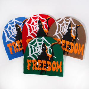 Bonnet tricoté Freedom à succès, couleurs personnalisées, imprimé tissé, style urbain, pour l'hiver, chaud, casquette streetwear, OEM/ODM - Product Image 6