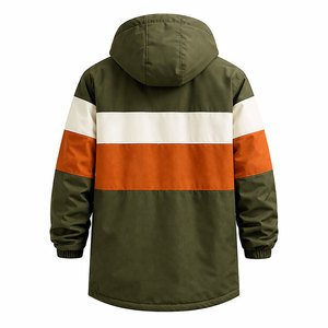 Unisex Long Swim Parka Coat, Waterproof <b>Windbreaker</b> with Hood and Inner Fleece <b>for</b> Swimming, Surfing, and <b>Beach</b> Activities - Product Image 4