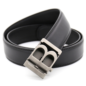 Boucle de ceinture pour homme en cuir PU de haute qualité, design personnalisé, forme en B, alliage - Product Image 4
