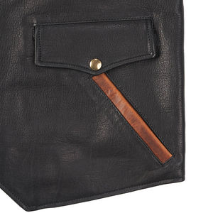 Chaleco de Cuero para Hombre de Alta Calidad y Bajo Precio, Nuevo Diseño, Transpirable, Más Vendido - Product Image 3