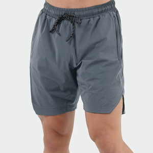 Pantalones Cortos Deportivos para Hombre, de Color Sólido, Secado Rápido, con Cordón Ajustable, Cintura Media, Estilo Casual, 100% Poliéster - Product Image 2