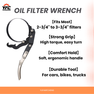 Gran oferta, llave de filtro de aceite giratoria alineada con precisión ajustable de acero de aleación YUFANCHENG para cambios rápidos de aceite - Product Image 2