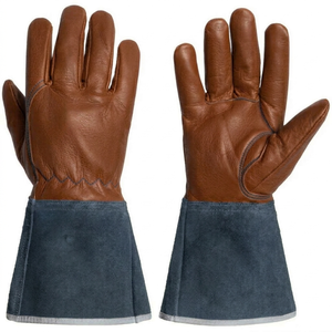 Premium Quality Cowhide Split Leather Safety Gloves Durable Heavy Duty Industrial Welding Protection Welders Essential Gloves - Product Image 4