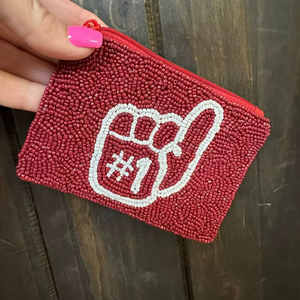 Article de luxe, porte-monnaie élégant fait à la main avec des perles, portefeuille de haute qualité, prix direct d'usine - Product Image 2