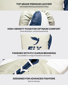Gants de boxe en cuir véritable à lacets aux designs uniques pour l'entraînement professionnel, unisexes, personnalisables, OEM - Product Image 4