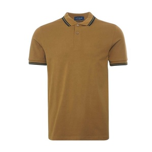 Chemises à manches courtes pour hommes sur mesure de haute qualité, en coton, coupe ajustée, couleur unie, basiques, pour le golf, le tennis, les sports, avec logo sur le devant - Product Image 1