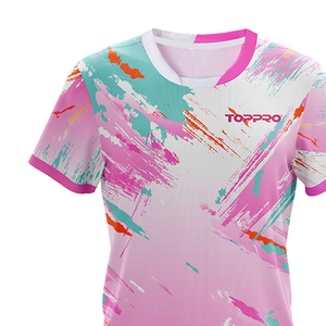 Camiseta Deportiva Transpirable de Poliéster 100% para Mujer, de la Mejor Calidad, Venta al por Mayor de Fábrica - Product Image 5