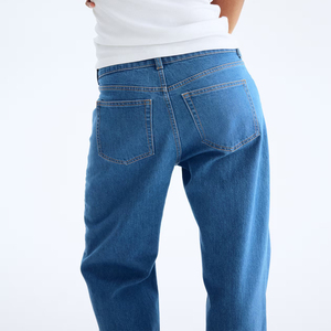Nouvel Arrivage 2026 Jean en Denim pour Femme, Coupe Slim Droite, Taille Moyenne, Délavage Moyen, Décontracté, Vente en Gros OEM, Meilleures Ventes, Idéal Sport, 100% Coton - Product Image 5