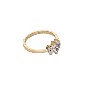 9K 10K 14K 18K Solid Gold Marquise Cut Lab Created Diamond Three Stone <b>Ring</b> IGI Certified Bridal <b>Ring</b> <b>Proposal</b> <b>Ring</b> Promise <b>Ring</b> - Product Image 1