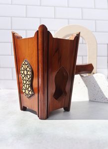 Bakhoor Heating Cup Hand-Made Sandalwood Incense <b>Burner</b> With Floral Carving And Perforated Lid Aromatic Diffuser All-Season Use - Product Image 4