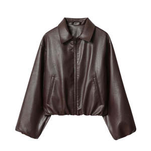 Women's Original Sheep Skin <b>Leather</b> Biker <b>Jacket</b> with Zip Pockets Stripe Regular Fit for <b>Winter</b> - Product Image 1