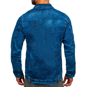 Men's New Fashion Button down Streetwear <b>Denim</b> Jacket Hooded Collar Custom Embroidery 100% Cotton Winter Outerwear Male <b>Coats</b> - Product Image 2