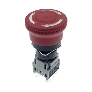 plastic shell red sign push button switch-LAS1-BY-22TSB-OP