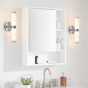 Modern Chrome Resin Imitation Marble Wall Sconce Set 2-Piece Vertical <b>Light</b> Fixture for Bathrooms Hallways Bedrooms (<b>Indoor</b> Use - Product Image 3