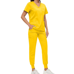 Custom Women Medical <b>Scrubs</b> <b>Set</b> – Stylish Woven Nurse Hospital Uniform Jogger <b>Scrubs</b> Wholesale - Product Image 4