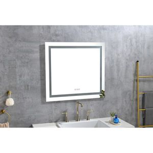 Specchio LED Intelligente da Bagno 36x36 Pollici, Montaggio a Parete con Illuminazione Frontale e Posteriore, Antiappannamento, Funzioni Smart con Memoria - Product Image 6