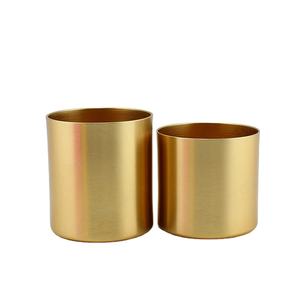 Meilleure vente bocal à bougie rond en métal doré décorations de table en fer bocal à bougie pour la maison et la décoration de Noël - Product Image 1