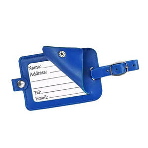 Bolsa de Viaje con Logotipo Personalizado, Maleta de Cuero Vegano Ecológica, Etiqueta de Equipaje de PU Personalizada, Porta Tarjetas de Identificación - Product Image 6