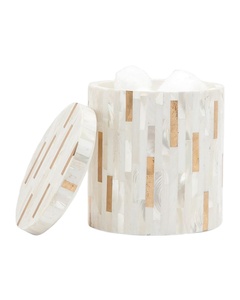 Best Seller mother of pearl decorative ice <b>bucket</b> container luxury handmade storage organizer modern home decor gift item - Product Image 1