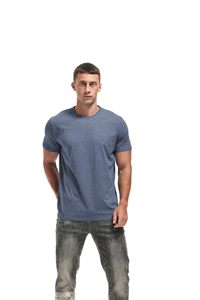 T-shirt décontracté pour homme, col rond, coton doux, mode, tailles S-4XL, fournisseur en gros - Product Image 3