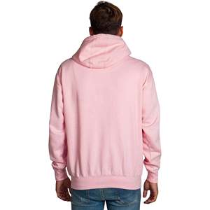 Unisex <b>Pink</b> Full Zip Hoodie Regular Fit Fleece Cotton Solid Color Casual Hooded <b>Sweatshirt</b> with Pocket Autumn Wear - Product Image 3