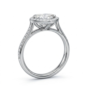 Bague en platine de luxe pour femme, sertie de diamants de laboratoire en forme de cœur, certifiée IGI, 2,10 carats, pour fiançailles, mariage et soirées - Product Image 4