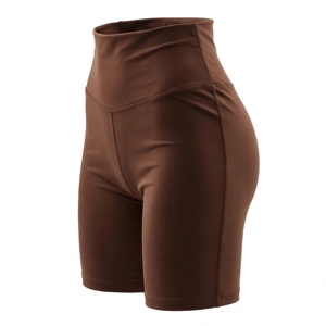 Shorts de compression sans couture en tricot color block taille haute pour hommes, grande taille, décontractés, sportifs, avec taille élastique et boutons en spandex - Product Image 3