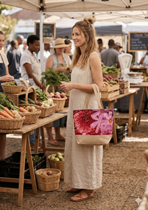 URBAN TOTE Cotton <b>Canvas</b> Tote Bag Custom Logo Reusable Shopping Bags Wholesale Heavy Duty Zipper Closure Flat Tape Handle Bulk - Product Image 3