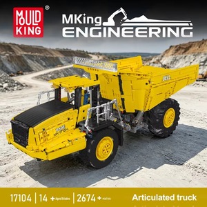 Camion benne articulé télécommandé Mould King 17104, jouet de construction pour enfants, spécial mines, en briques, cadeau pour enfants - Product Image 6