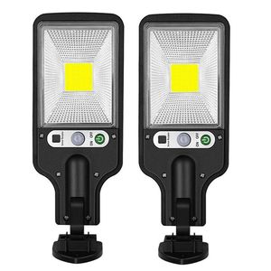 Lampada LED solare da esterno con sensore di movimento, 2 pezzi, per illuminazione di cortili e giardini - Solo USPS.TK/TMEU - Product Image 1