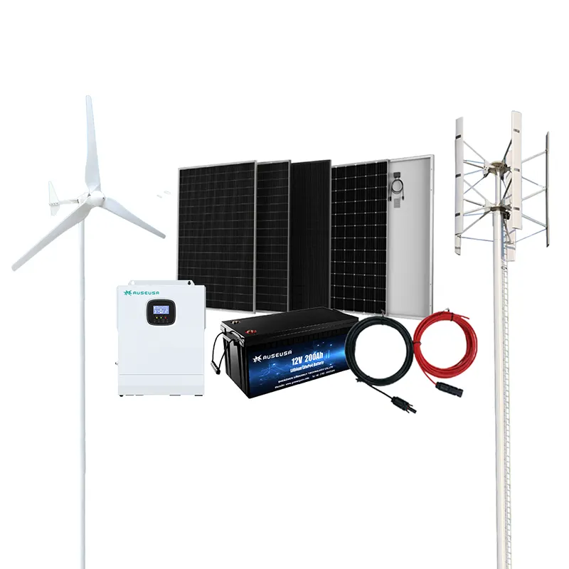 Pv Windturbine Fabriek 2 Kw 3kw 5kw 220V Gecombineerde Zonne-Windenergie Opwekkingssystemen Off Grid Wind Solar Hybride Systeem