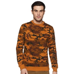 Sudaderas de manga larga con estampado de camuflaje y logotipo personalizado para hombre, ropa de calle a la moda, sudadera informal para hombre, Sudadera de cuello redondo Unisex - Product Image 1