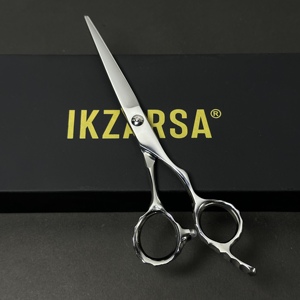 Ciseaux de coiffure professionnels 440c Dragon Barber, ciseaux de salon, acier inoxydable japonais, poignée ergonomique, pour droitiers, sécurité - Product Image 1