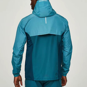 Ensemble veste coupe-vent et short décontracté deux pièces pour homme, nylon polyester, séchage rapide, streetwear, ensemble short coupe-vent - Product Image 2