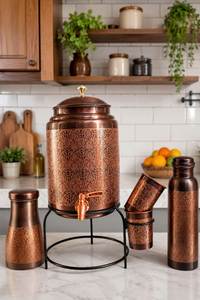 Dispensador de Agua Fría y Caliente de Gran Capacidad, Ecológico, de Cobre, con Grifo y Diseño Moderno para Hogar, Oficina y Restaurante - Product Image 1