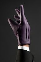 Splendid Apparel Gants de poignet violets en coton/polyester/spandex, écologiques, unis, élastiques, pour le cyclisme, le sport quotidien et les activités décontractées, compatibles écran tactile