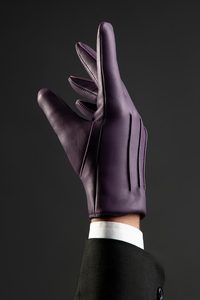 Splendid Apparel Gants de poignet violets en coton/polyester/spandex, écologiques, unis, élastiques, pour le cyclisme, le sport quotidien et les activités décontractées, compatibles écran tactile - Product Image 2