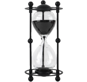 Reloj de Arena de Diseño Moderno, Adorno Decorativo Creativo de Metal y Vidrio, Temporizador de Arena - Product Image 2