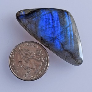 Cabujón de cristal de labradorita natural certificada, con corte fantasía y base plana, gemas sueltas de alta vibración para joyería. - Product Image 4