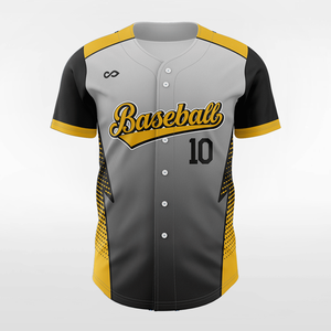 Maillot de baseball professionnel respirant sublimé, personnalisable avec logo d'équipe, entièrement boutonné, vêtement de sport pour équipes jeunes - Product Image 1