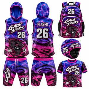 Custom <b>Blank</b> Package Deal Training <b>Flag</b> Sublimated Compression Set Jerseys 7v7 Football Uniform - Product Image 5
