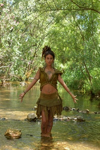 Minifalda Ligera Estilo Boho Pixie para Mujer, con Lazos Cruzados, para Festivales Rave, Ropa de Fiesta de Verano - Product Image 2